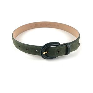 Talbots Women’s Dark Green Suede Leather Belt XS